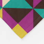 Nahtloses geometrisches Muster Fleecedecke (Ecke)