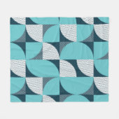 Nahtloses geometrisches Muster Fleecedecke (Vorderseite (Horizontal))