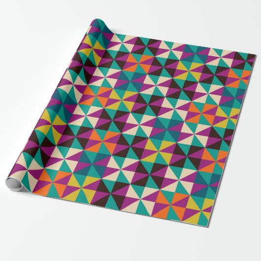 Nahtloses geometrisches Muster Geschenkpapier (Ungerollt)