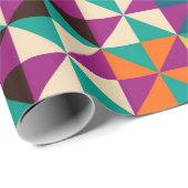 Nahtloses geometrisches Muster Geschenkpapier (Rolleneckpunkt)