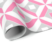 Nahtloses geometrisches Muster Geschenkpapier (Rolleneckpunkt)