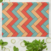 Nahtloses geometrisches Muster Geschirrtuch (Gefaltet)