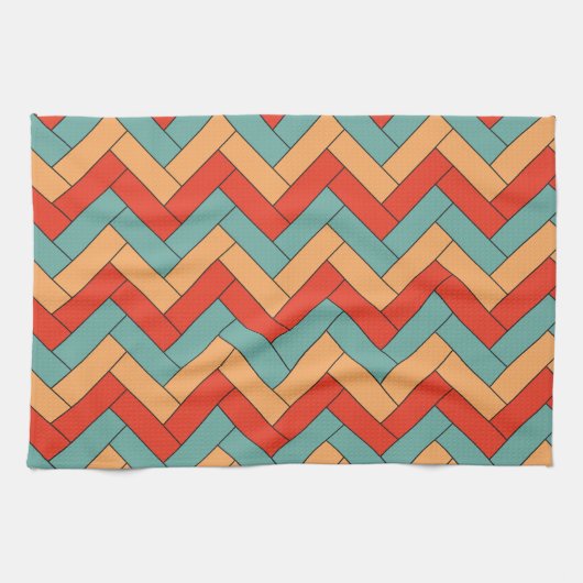 Nahtloses geometrisches Muster Geschirrtuch (Horizontal)