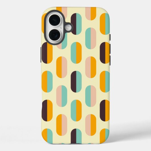 Nahtloses geometrisches Muster im Retro-Stil Case-Mate iPhone Hülle (Rückseite)