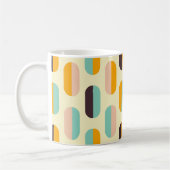 Nahtloses geometrisches Muster im Retro-Stil Kaffeetasse (Links)