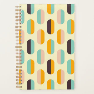 Nahtloses geometrisches Muster im Retro-Stil Planer