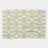 Nahtloses geometrisches Muster in Diamantformen Geschirrtuch (Horizontal)