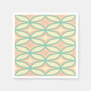 Nahtloses geometrisches Muster in Diamantformen Serviette