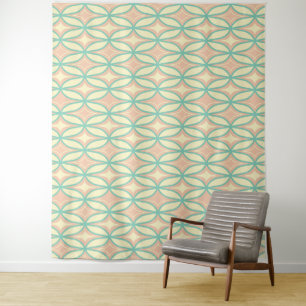 Nahtloses geometrisches Muster in Diamantformen Wandteppich