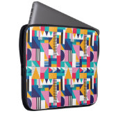Nahtloses geometrisches Muster in modernem abstrak Laptopschutzhülle (Vorne Rechts)