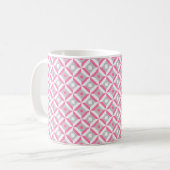Nahtloses geometrisches Muster Kaffeetasse (Vorderseite Links)