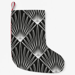 Nahtloses geometrisches Muster Kleiner Weihnachtsstrumpf