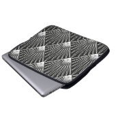 Nahtloses geometrisches Muster Laptopschutzhülle (Vorne Knopf)