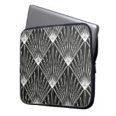 Nahtloses geometrisches Muster Laptopschutzhülle (Vorderseite Links)