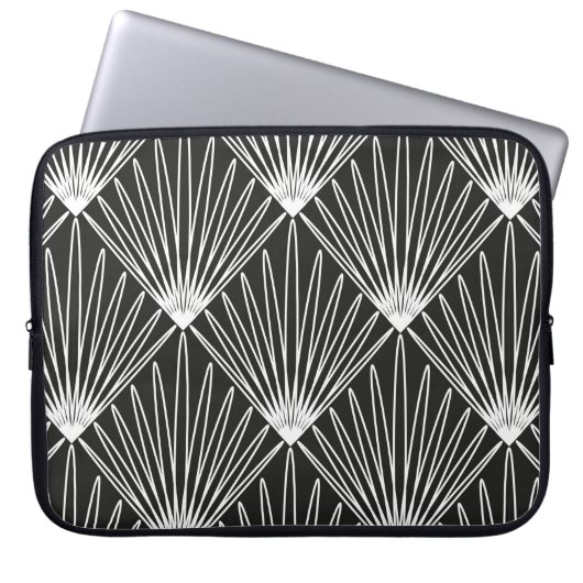 Nahtloses geometrisches Muster Laptopschutzhülle (Vorderseite)