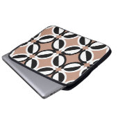 Nahtloses geometrisches Muster Laptopschutzhülle (Vorne Knopf)