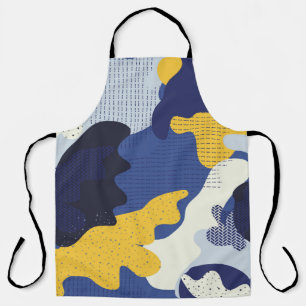 Nahtloses geometrisches Muster mit abstrakter Camo Schürze