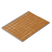 Nahtloses geometrisches Muster mit abstrakter Pins Notizblock (Linke Seite)