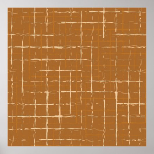 Nahtloses geometrisches Muster mit abstrakter Pins Poster (Vorne)