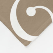 Nahtloses geometrisches Muster mit Blume Fleecedecke (Ecke)
