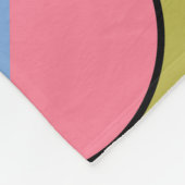 Nahtloses geometrisches Muster mit Blume Fleecedecke (Ecke)