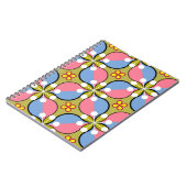 Nahtloses geometrisches Muster mit Blume Notizblock (Linke Seite)