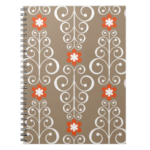Nahtloses geometrisches Muster mit Blume Notizblock
