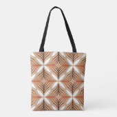 Nahtloses geometrisches Muster mit Blume Tasche (Rückseite)