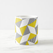 Nahtloses geometrisches Muster mit Dreiecken, rhom Kaffeetasse (Mittel)