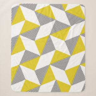 Nahtloses geometrisches Muster mit Dreiecken, rhom Sherpadecke