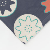 Nahtloses geometrisches Muster mit farbigen Elemen Fleecedecke (Ecke)