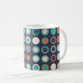 Nahtloses geometrisches Muster mit farbigen Elemen Kaffeetasse (VorderseiteRechts)