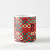 Nahtloses geometrisches Muster mit farbigen Elemen Kaffeetasse (Mittel)
