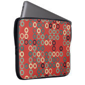 Nahtloses geometrisches Muster mit farbigen Elemen Laptopschutzhülle (Vorne Rechts)