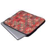 Nahtloses geometrisches Muster mit farbigen Elemen Laptopschutzhülle (Vorne Knopf)