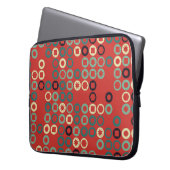 Nahtloses geometrisches Muster mit farbigen Elemen Laptopschutzhülle (Vorderseite Links)