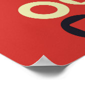 Nahtloses geometrisches Muster mit farbigen Elemen Poster (Ecke)