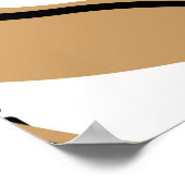 Nahtloses geometrisches Muster mit gewellten Linie Poster (Ecke)