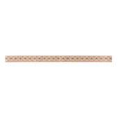 Nahtloses geometrisches Muster mit orangefarbenem Satinband (Vorderseite)