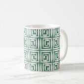 Nahtloses geometrisches Muster mit Polygone Kaffeetasse (VorderseiteRechts)