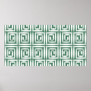 Nahtloses geometrisches Muster mit Polygone Poster