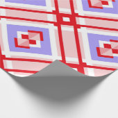 Nahtloses geometrisches Muster mit Quadraten Geschenkpapier (Ecke)