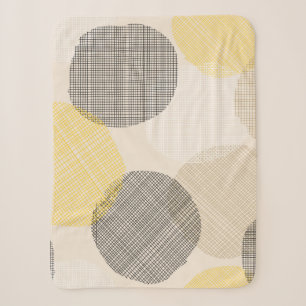 Nahtloses geometrisches Muster mit rosa Kreisen Sherpadecke