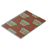 Nahtloses geometrisches Muster mit Stammesmotiven. Notizblock (Linke Seite)