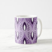 Nahtloses geometrisches Muster mit Wirbel Kaffeetasse (VorderseiteRechts)