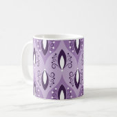 Nahtloses geometrisches Muster mit Wirbel Kaffeetasse (Vorderseite Links)