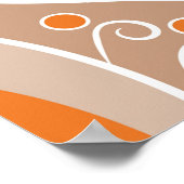 Nahtloses geometrisches Muster mit Wirbel Poster (Ecke)
