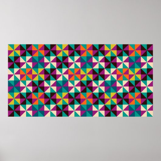 Nahtloses geometrisches Muster Poster (Vorne)