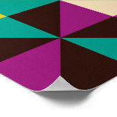 Nahtloses geometrisches Muster Poster (Ecke)