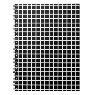 Nahtloses geometrisches Muster. Schwarzes Quadrat  Notizblock